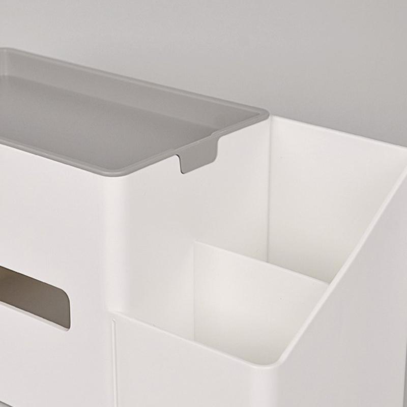 Tissue Box Multifunction Tissue Boxes Desktop Draw Paper Case Storage Container