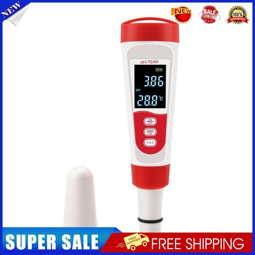 PH Meter Temperature Digital Tester Water Quality Monitor LCD Purity Test