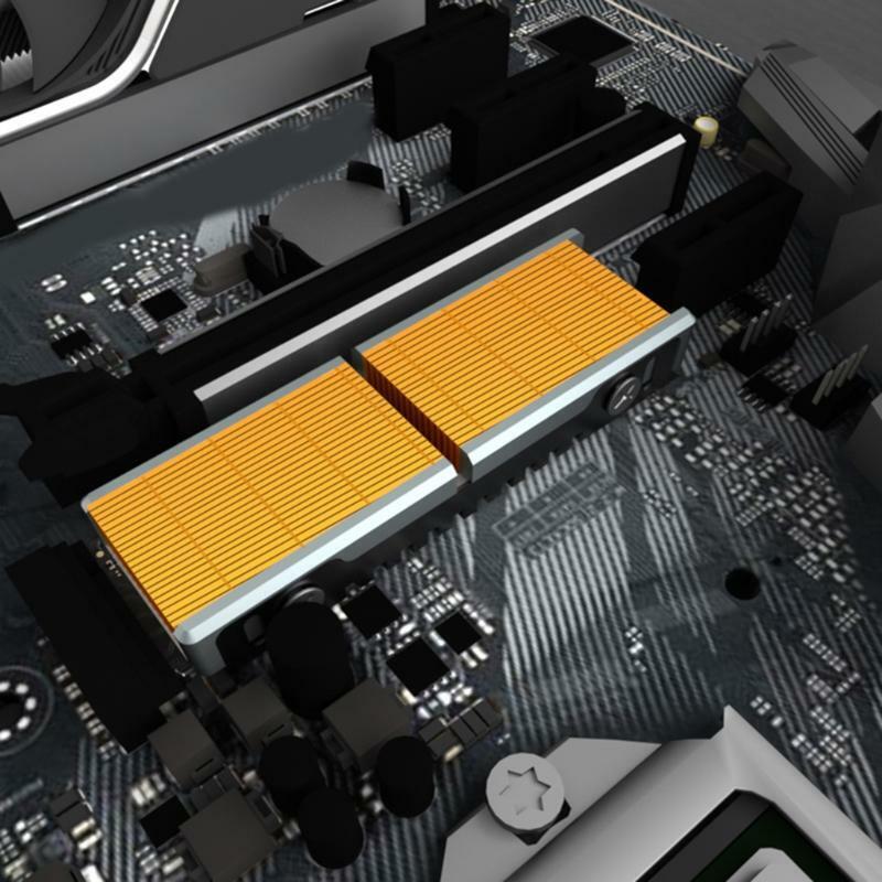 Copper M.2 SSD Hard Drive Radiator Cooling Pad PCIE NVME 2280 Cooler Heatsink