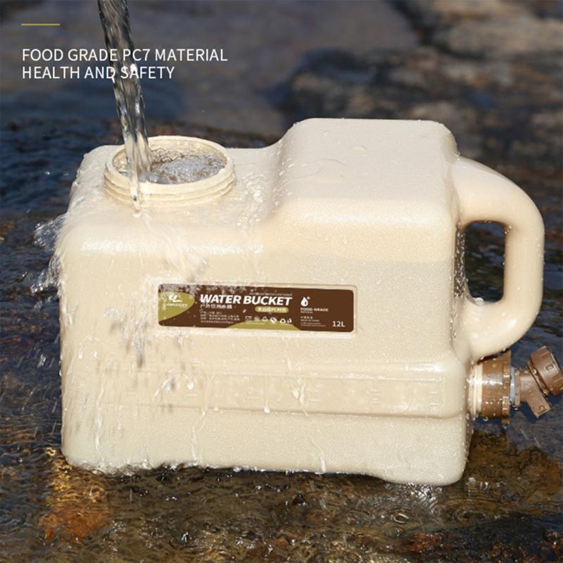 12L Water Storage Tank Outdoor Water Bucket Car Driving Water Tank Container