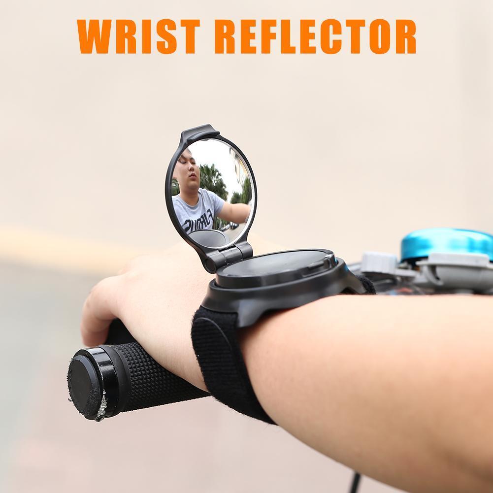 Outdoor Sport 360 Degree Rotate Wrist Rearview Mirror for MTB Safety Riding
