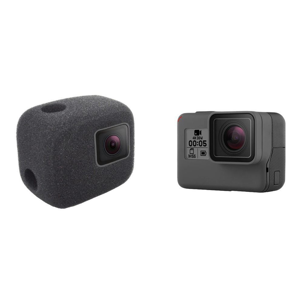 Noise Reduction Camera Sponge Cover Windshield Foam Case For GoPro Hero 5 6 7