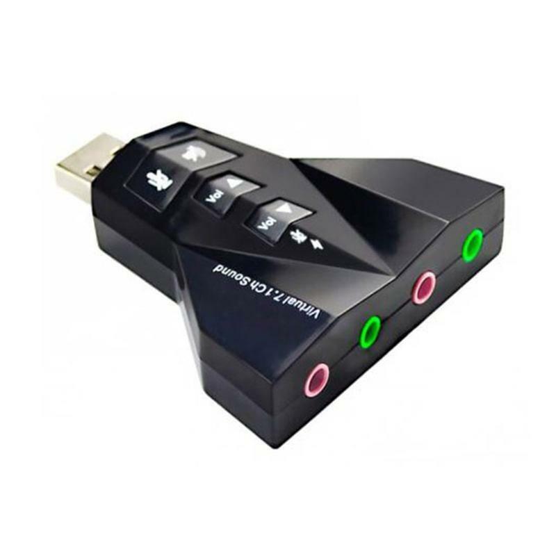 7.1 Channel USB2.0 Stereo Audio Adapter External Sound Card Support Voice Change