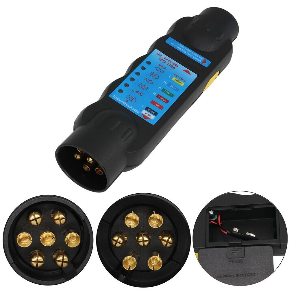 Repair Tool Tow Bar Wiring Trailer Socket Tester Circuit Light Car Adapter