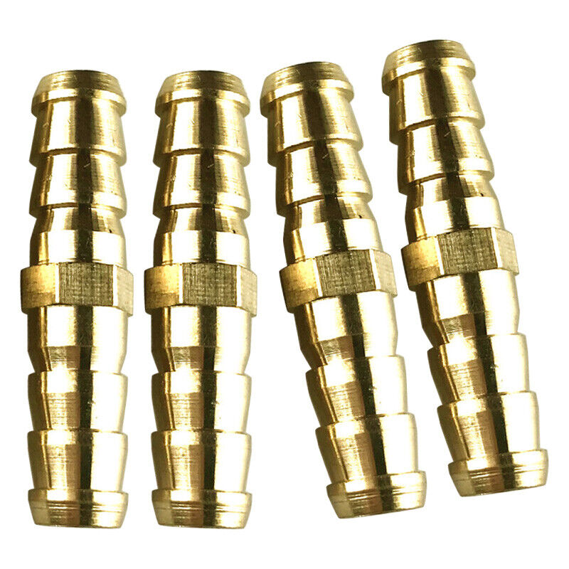 8pcs Brass 5/16" 8mm Straight Hose Barb Fitting Reducer Adapter Connector