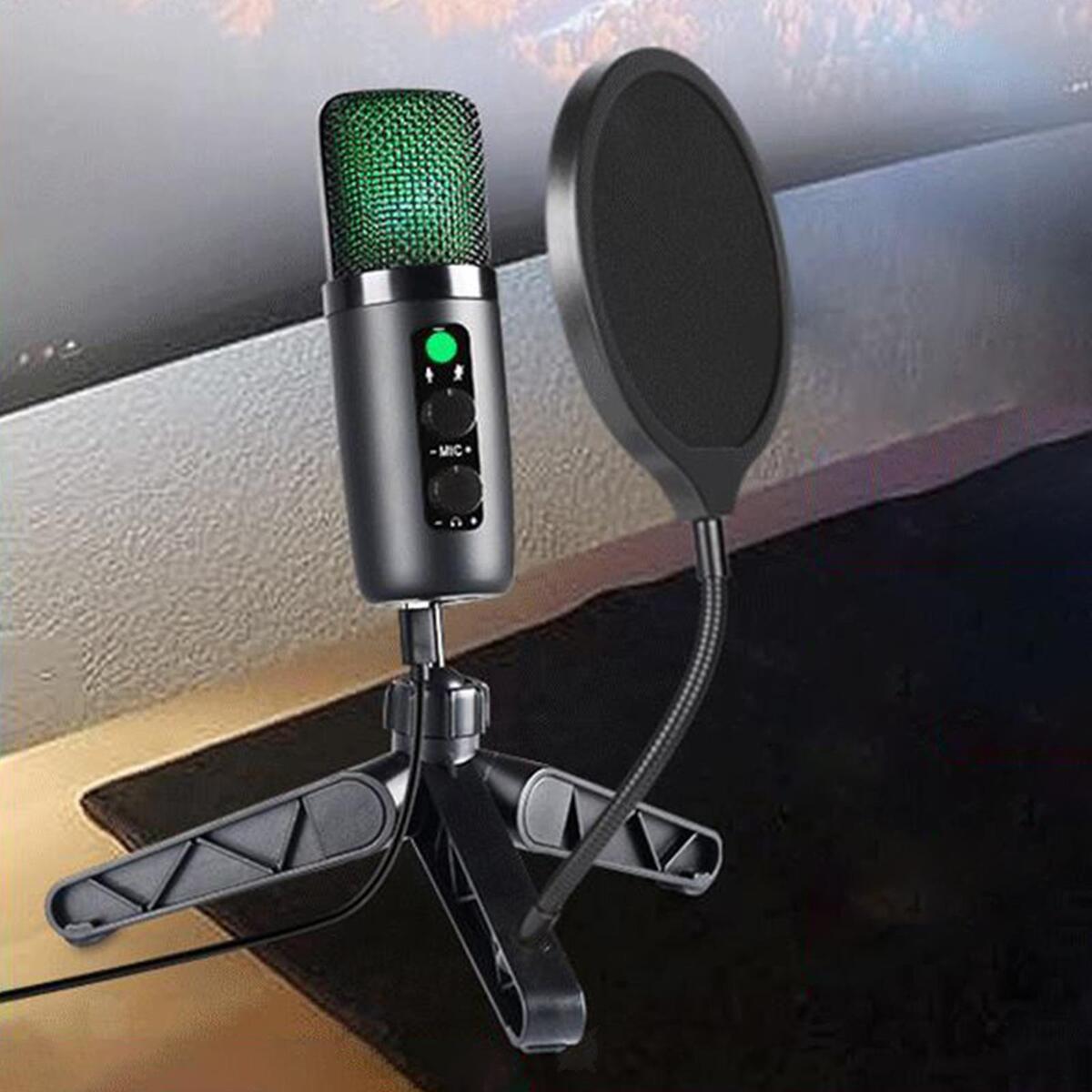 USB Condenser Microphone Cardioid Pointing for Singing Gaming for Youtube