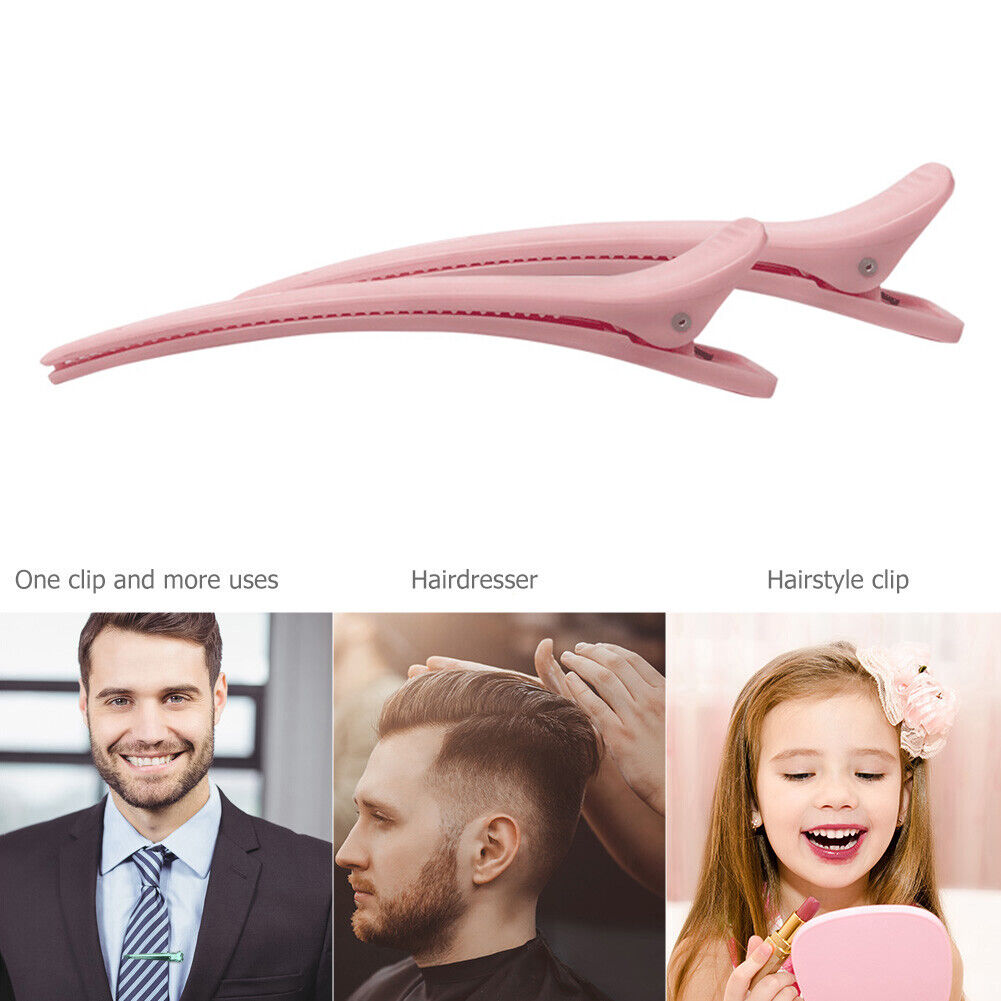 2pcs Plastic Hair Duckbill Clip Perm Dyeing Hairdressing Pin Alligator Clip