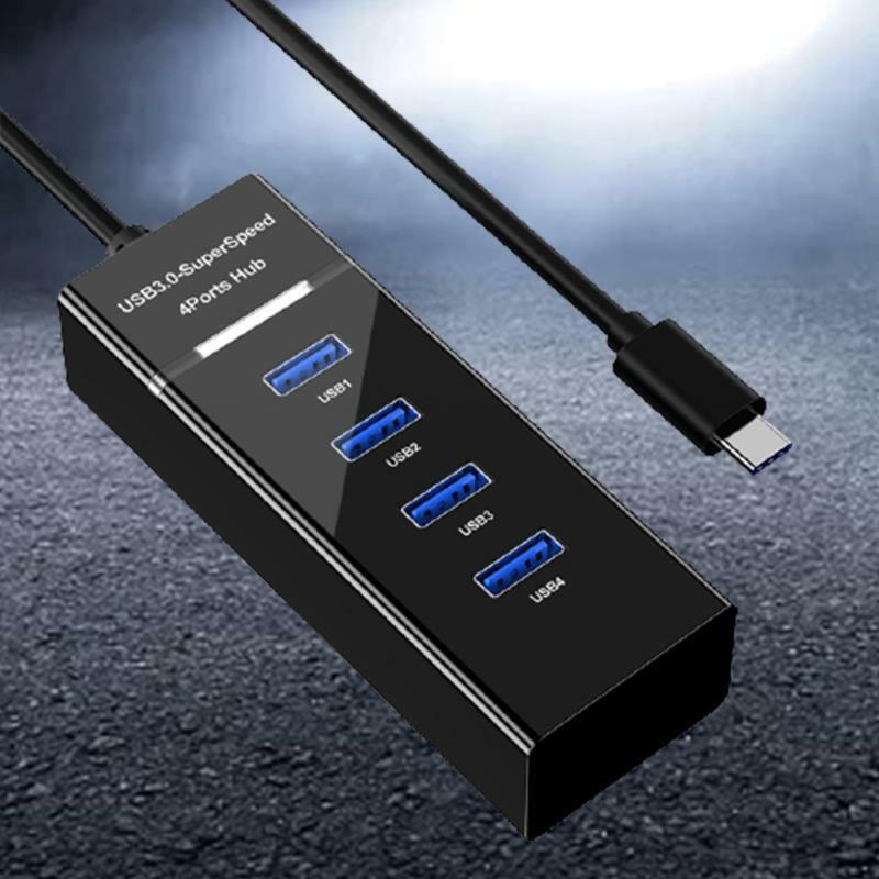 10Gbps USB 3.0 Hub 4 Port Fast Mini USB3.0 Hub Splitter Adapter Power Charger
