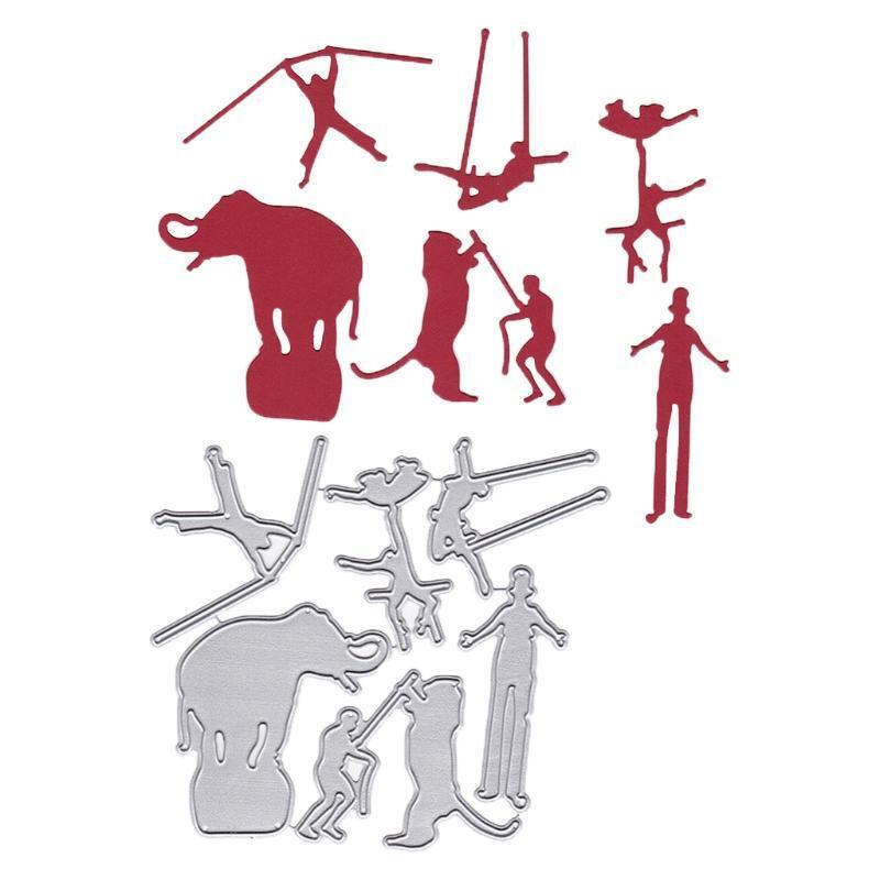 Acrobatic Troupe Metal Cutting Dies Stencil DIY Scrapbooking Album Paper Card