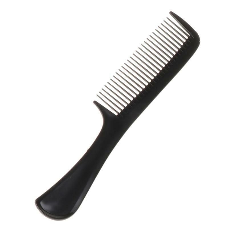 10Pcs Black Pro Salon Hair Styling Hairdressing Plastic Barbers Brush Combs Set