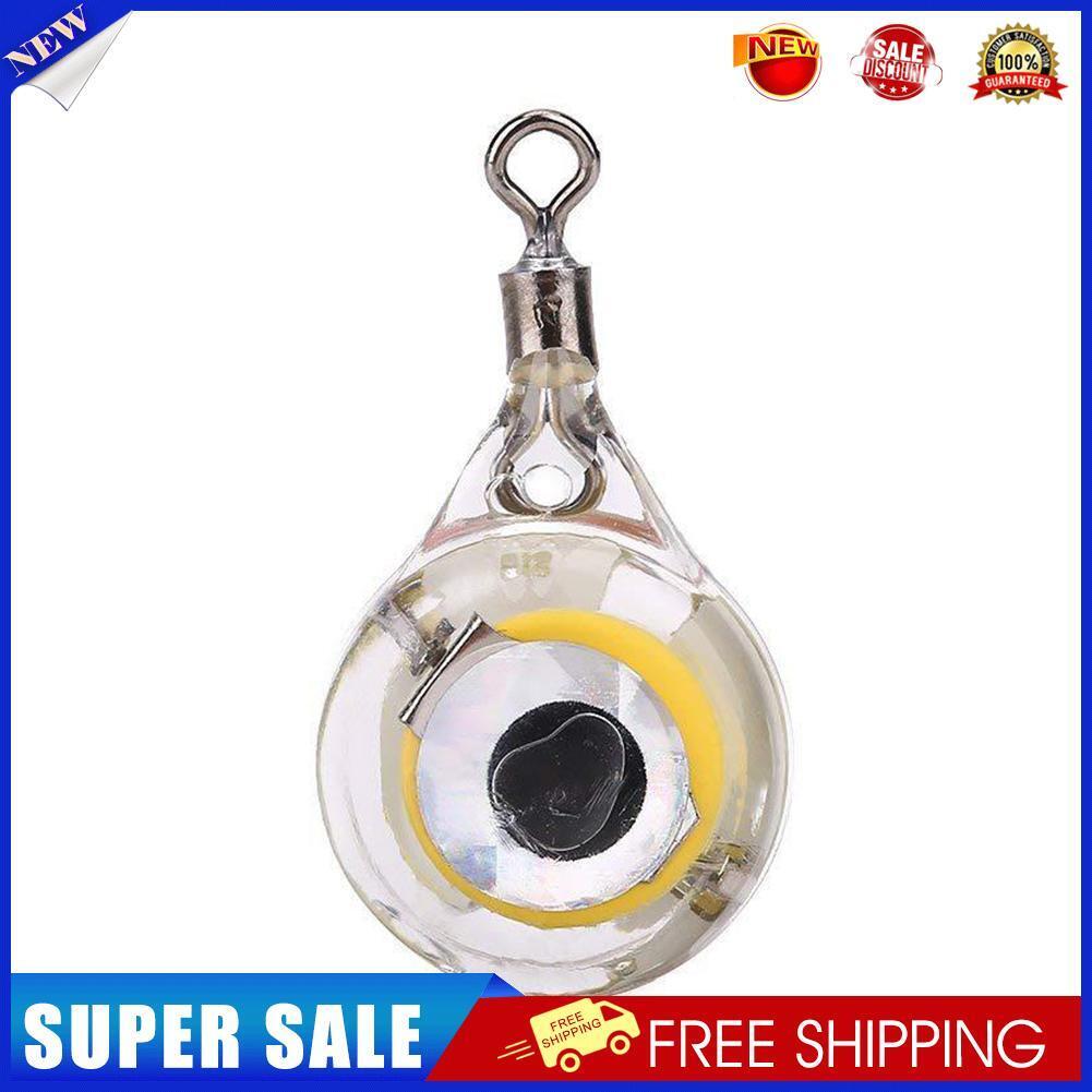 Fishing Lure Trap Light LED Eye Shape Squid Bait Luminous Lure Lamp (Red)