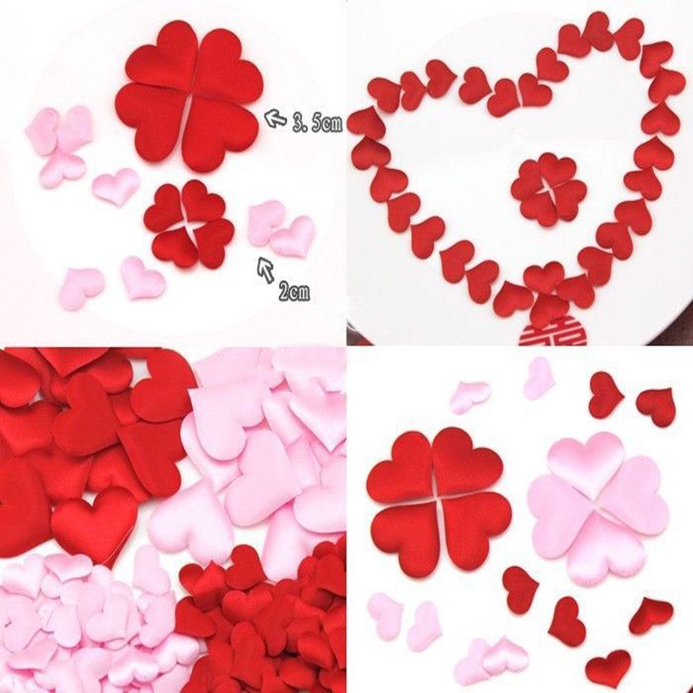 Decoration DIY Love Heart Throwing Rose Petals Wedding Party Padded Fabric