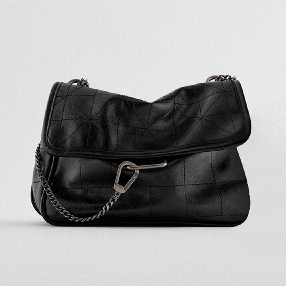 Rhombus Shoulder Messenger Bag Women Korean Fashion Leather Chain Handbag
