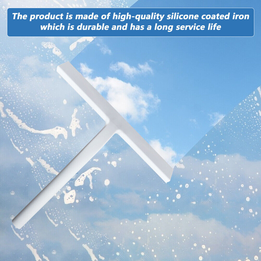 Silicone Soft Glass Wiper with Hook Bathroom Window Cleaning Squeegee Brush