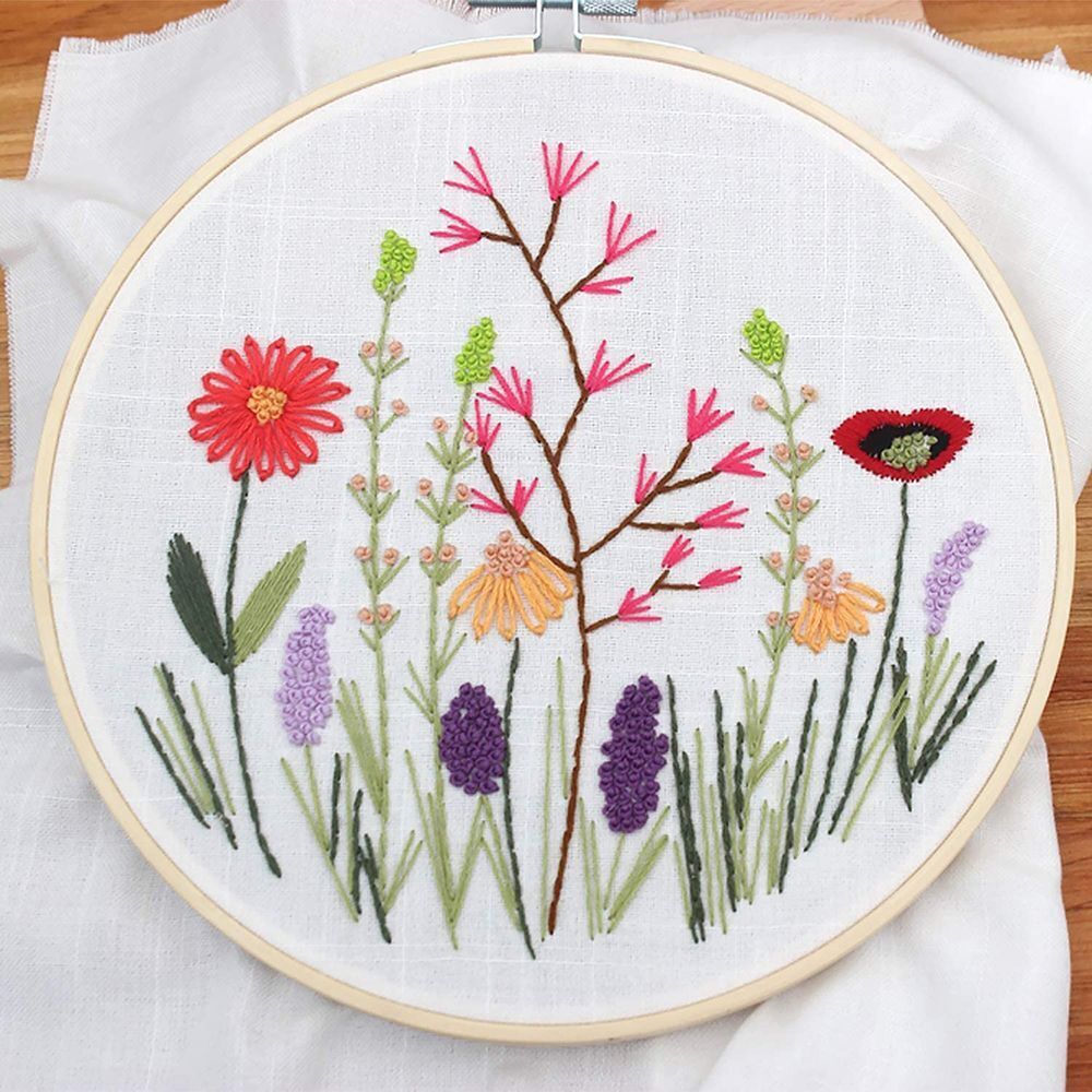Decoration Embroidery Kit Cross Stitch Cloth Threads Tools DIY Starter Suits