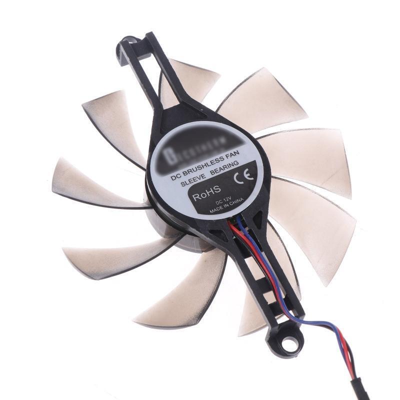 3 Pin 3 Wires Cooler Fan Graphics Card Cooling VGA Fan for Radeon RX 580 RX5500