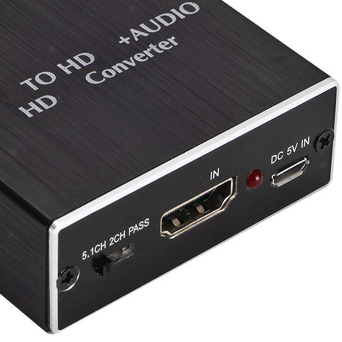 Audio Extractor HDMI to HDMI Pass/2.0CH/5.1CH for TV & Video Accessories