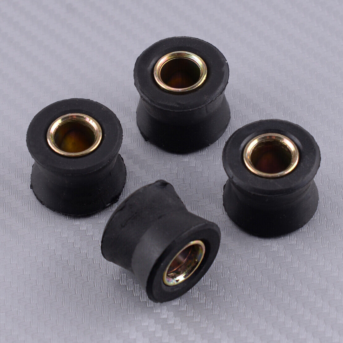 4pcs 10mm Motorcycle Rear Shock Absorber Rubber Bush Spare Part lilyd