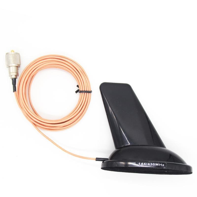 VHF UHF144/430Mhz Portable Shark Fin Antenna Radio Signal Reception Supplies
