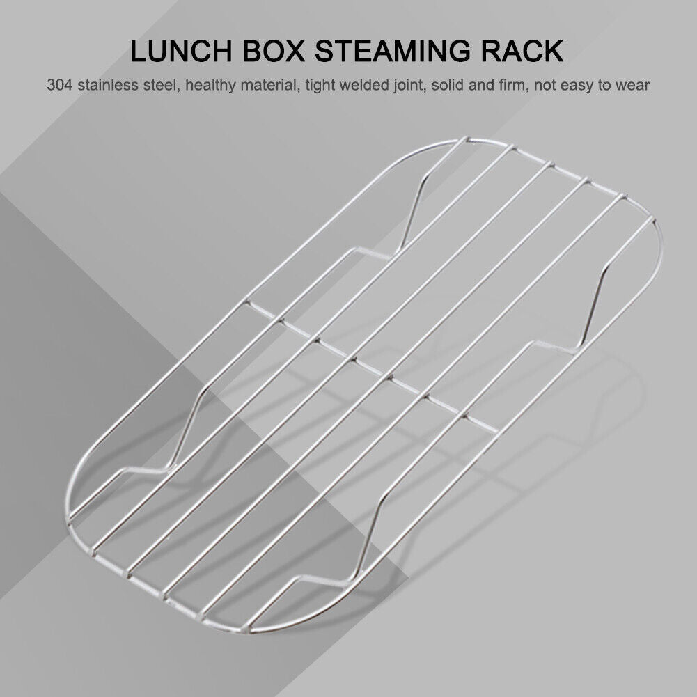 Stainless Steel Lunch Box Camping Picnic Hiking Steaming Rack for Cooking