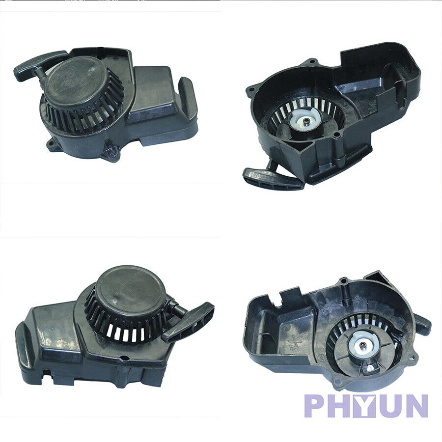 Black Pull Starter Hand Pull For Use On Air Cooled 47&49cc Minimotos&Miniquads