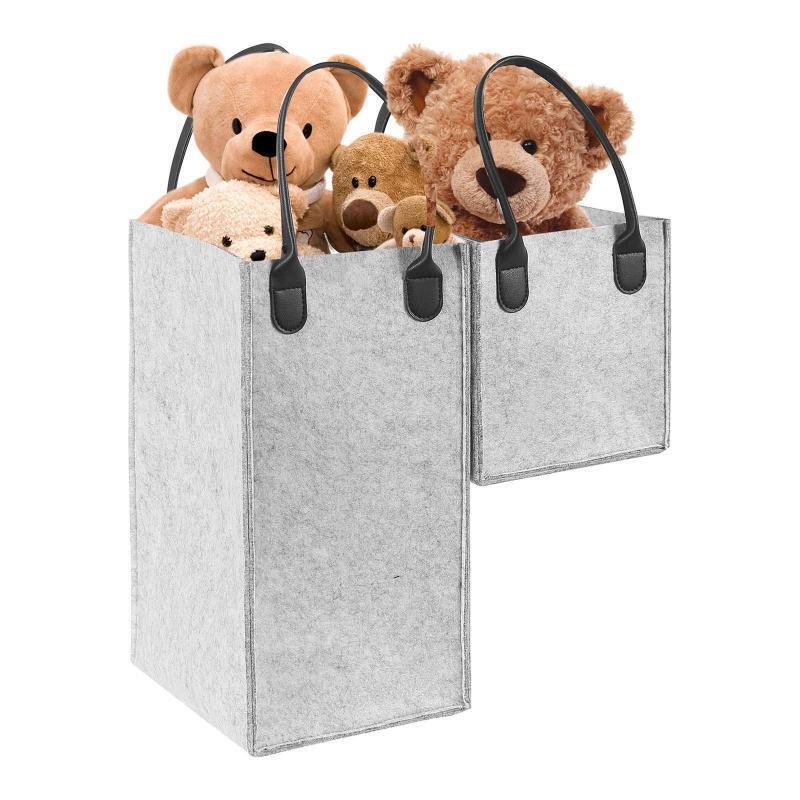 Eco-Friendly Premium Felt Staircase Baskets For Carpeted And Wooden Stairs