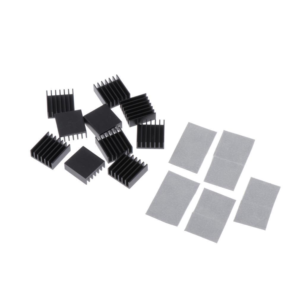 Aluminum CPU Chipset Radiator Heatsink Cooler Pad Replacement 14x14x6mm