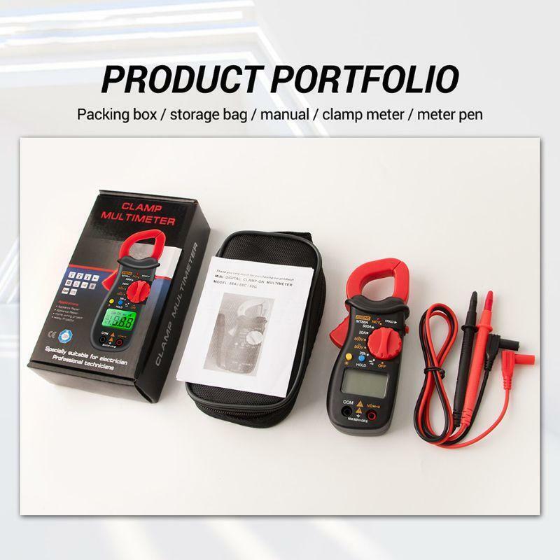 1999 Digital Multimeter Clamp Meter 500A Current Voltage NCV Test with backlight