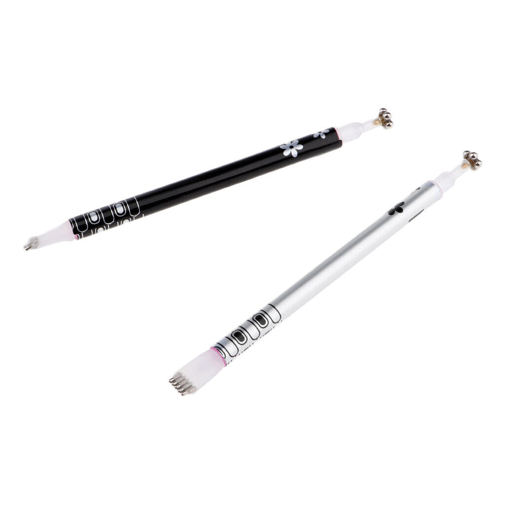 2 Pack Cat Eye Magnetic Stick for UV Gel Dual-ended Magnet Pen Manicure Nail Art