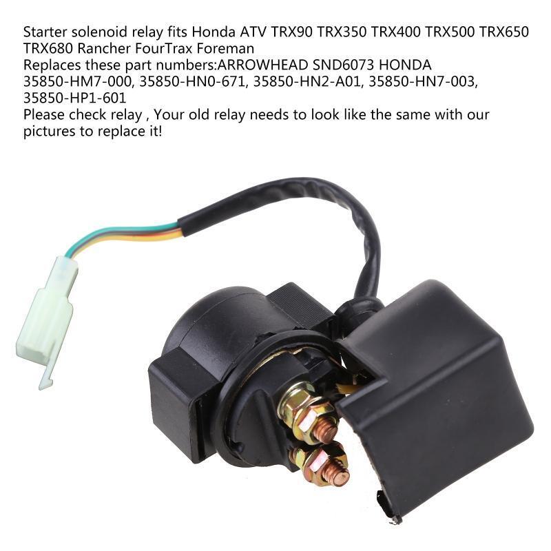 Starter Solenoid Relay for TRX400 TRX500 TRX650 TRX680 Easy to Install Durable