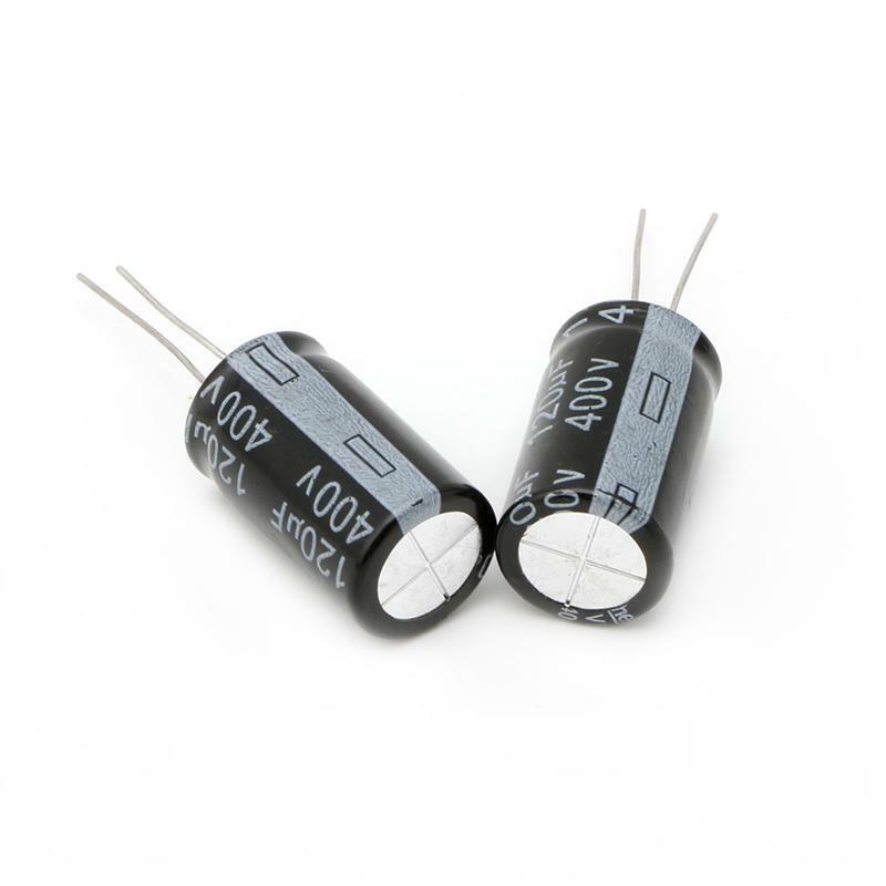 2Pcs Aluminum Electrolytic Capacitor 120uF 400V 18x30mm Radial 400V120uF