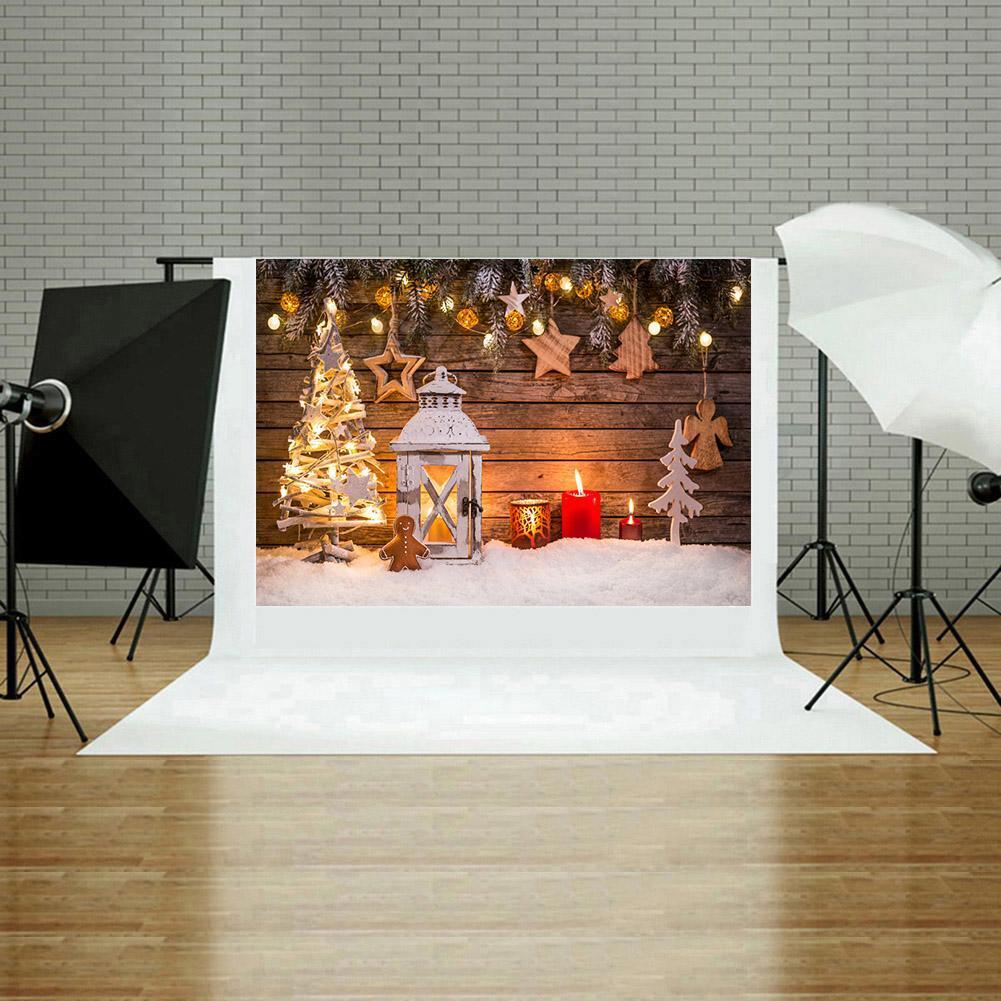 Christmas Backdrop Cloth Tree Snow Family Live Photo Studio Decor (Y-2202)