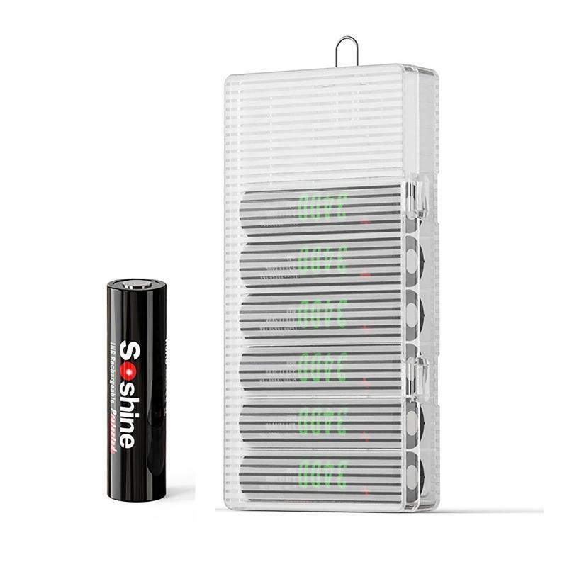 Shockproof Organizer Case for 18650 Battery 8 Slots Plastic Storage Box