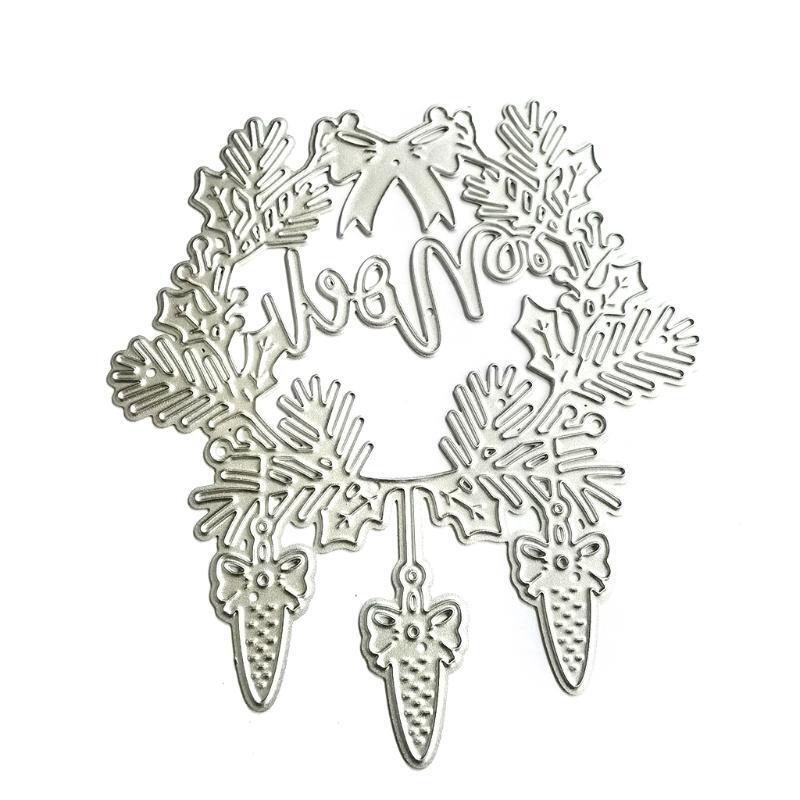 Exquisite Wreath Metal Cutting Die Template Christmas Gifts for Kids Boys Girls