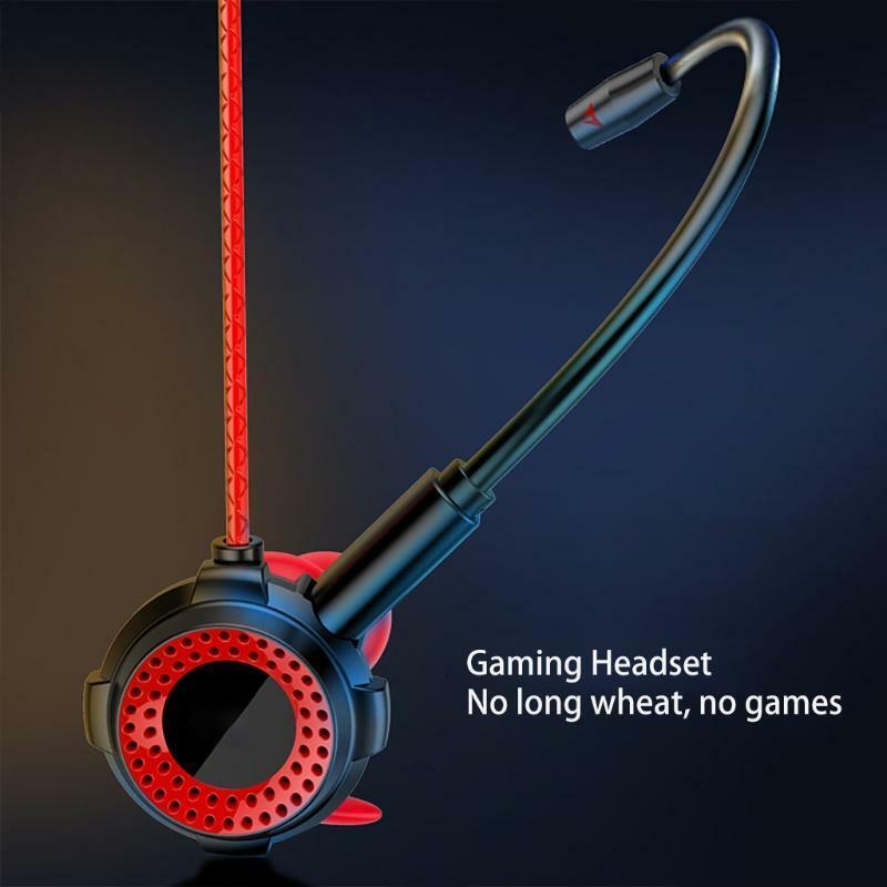 Replacement Headphone in-Ear Gaming Sets silicone Earplugs Anti-winding Wire