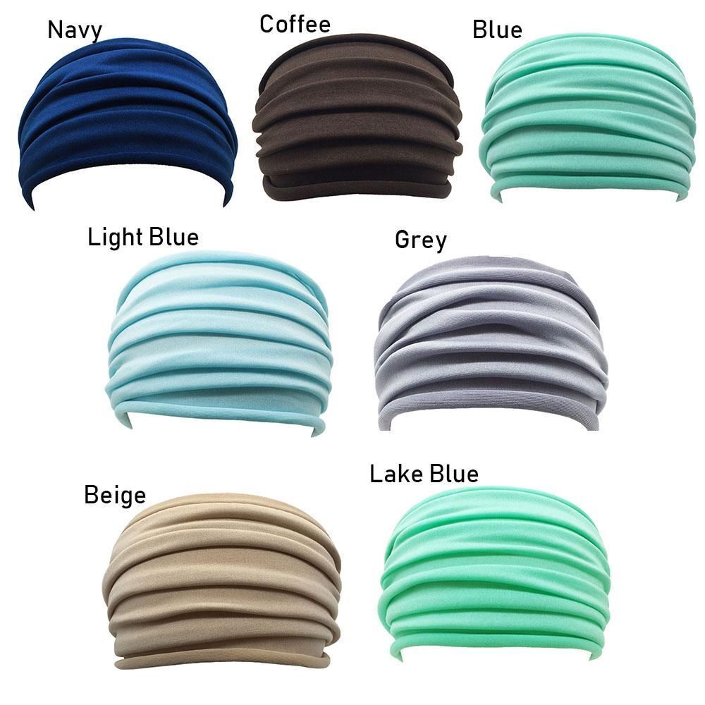 Running Headwrap Stretch Hair Band Wide Sports Headband Fold Yoga Hairband