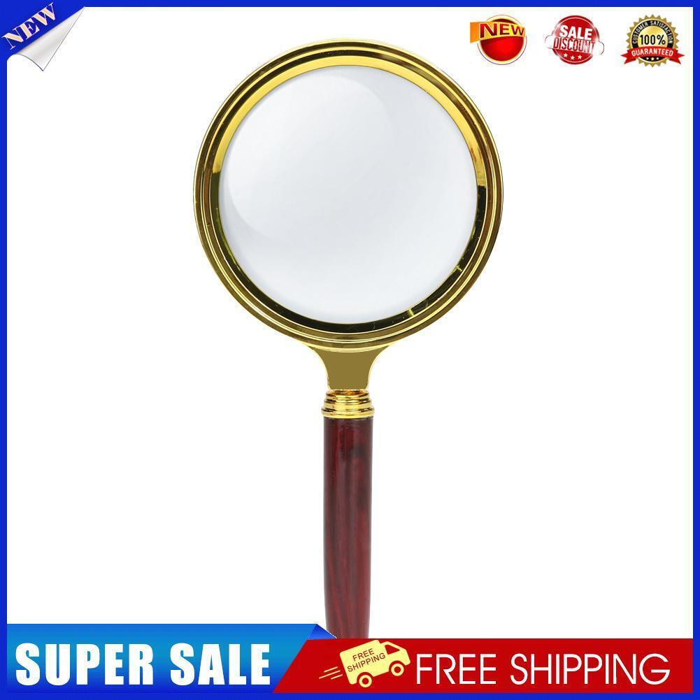80mm Handheld 10X Magnifier Magnifying Glass Loupe for Reading Jewelry