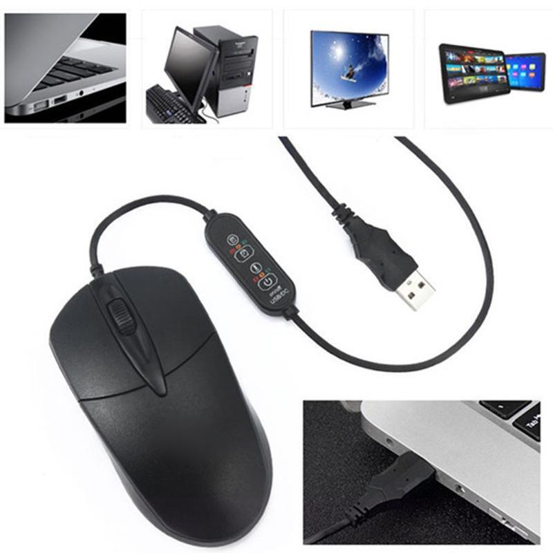 Warmer Hands Ergonomic Wired Mouse 1600dpi Optical Mouse for Home Office Friend