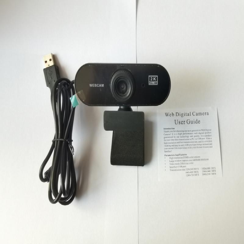 USB 2K Computer High-D Webcam Free Drive Widescreen Video Calling and Recording