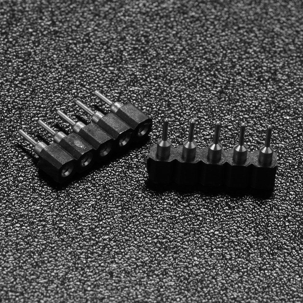 10pcs Female Connector Pin Needle for LED Strip(5Pin RGBW5050)(Black)