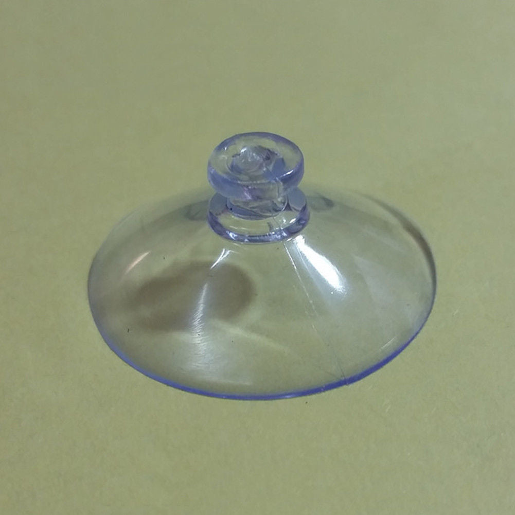 50 x 30mm Suction Cups/Pads Window Glass Suckers Clear Plastic Wide Range