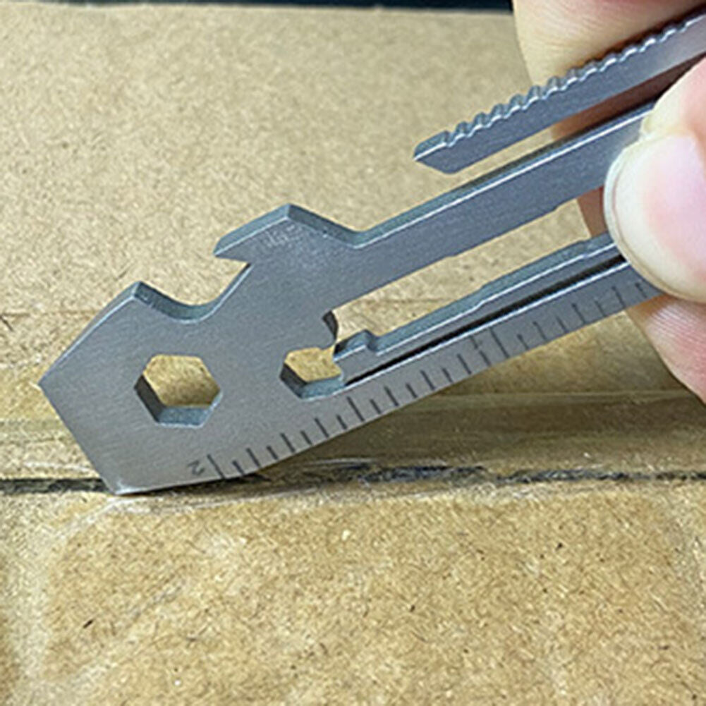 7 in 1 Outdoor EDC Gear Bottle Opener Screwdriver Wrench Pocket Multi Tool
