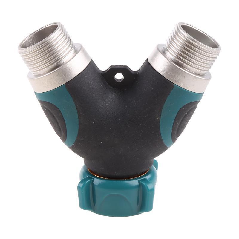 3/4" 2 Way Hose Splitter 2 Way Garden Hose Connector with 2 Pcs Garden Hose