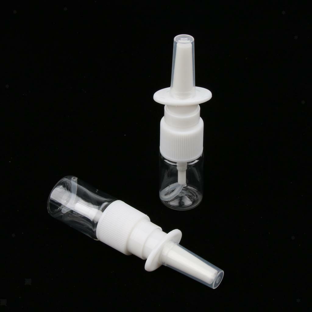 50Pcs 5ml Empty Nasal Spray Bottles Sprayers Water  Container Clear