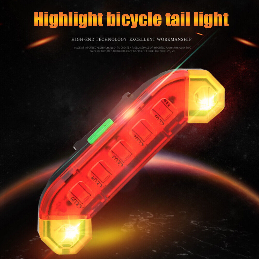 400 Lumen Bicycle Taillight 4 Mode USB Charge Bike Night Riding Rear Light