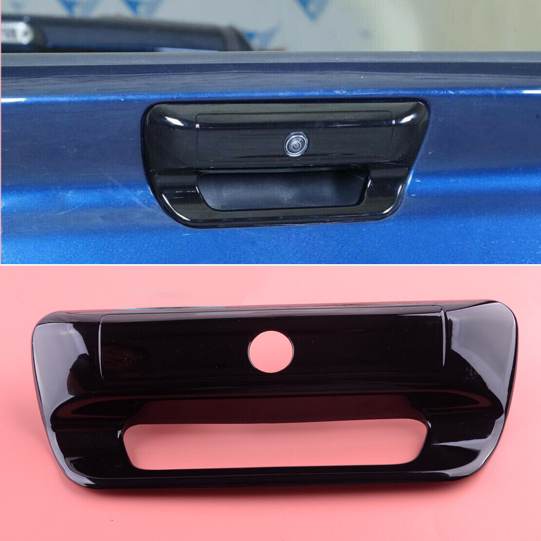 Rear Door Tailgate Handle Cover Trim Bezel Decor Fit For Dodge Ram 1500 2019-21