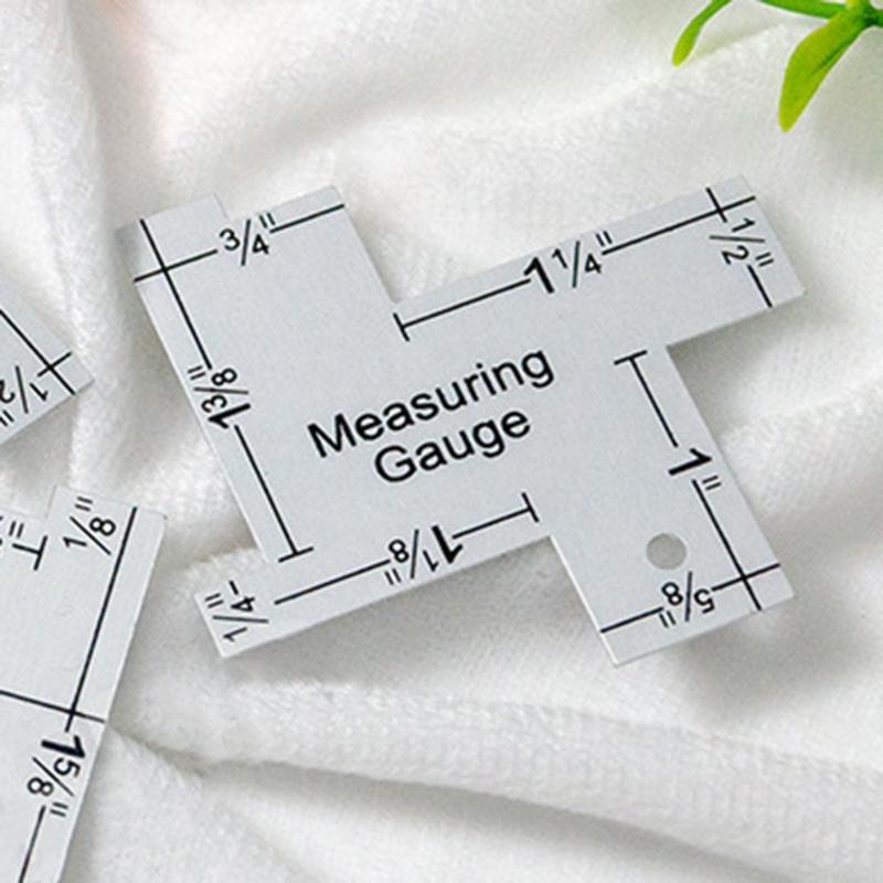 Portable Measuring Gauge Inch Scale Sewing Guide Ideal for Quilting Measuring