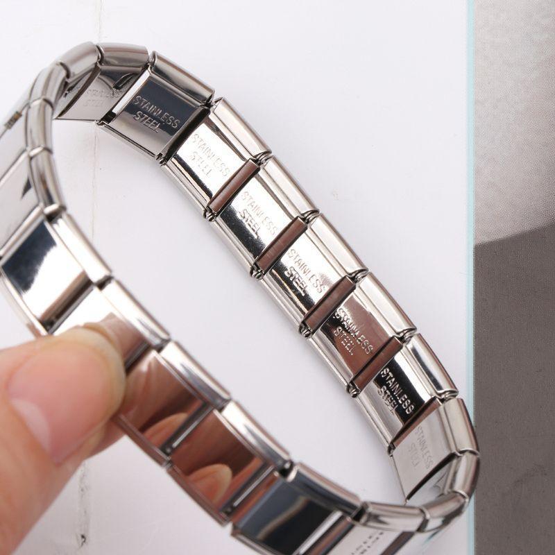 Stretch Chain Link Wristbands Bracelets Stainless Steel Elastic Bracelet Jewelry