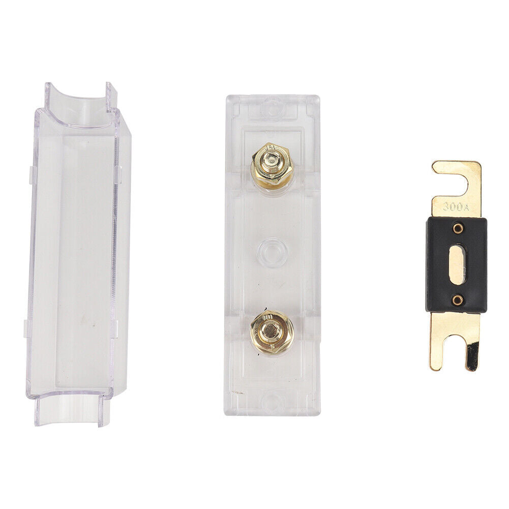 Car Stereo Audio Inline ANL Fuse Holder with 200A 300 Amp ANL Fuses Kit