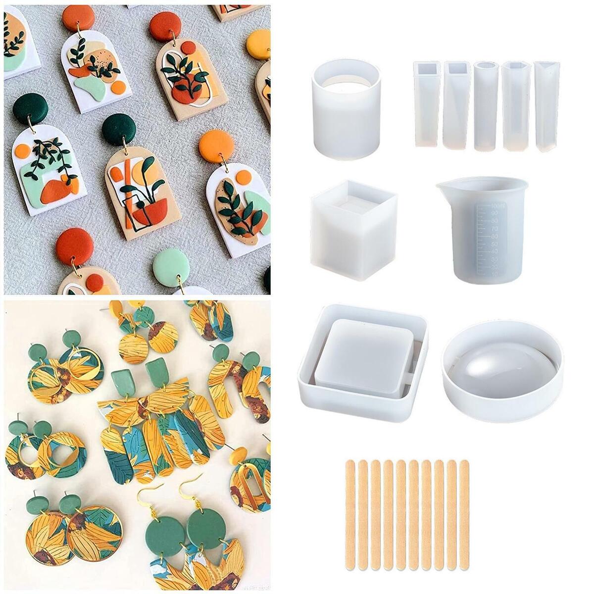 Casting Molds Kit Silicone Molds Jewelry Making Tool for Necklace